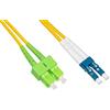 LINK Cavo Fibra Ottica Sc Apc a Lc Upc Singlemode Duplex Mt.2