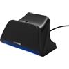 Trust Gaming Trust GXT 255 Caricatore Joystick PS5, Base Ricarica DualSense PS5 con Design Place-on, Ricarica Veloce, Illuminazione LED, Cuscinetti Antiscivolo, Cavo USB-C-C Incluso, Accessori PlayStation 5, Nero