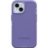 OtterBox Custodia per iPhone 15, iPhone 14 e iPhone 13 Defender Series - Mountain Majesty (Viola), Senza Schermo, Robusta e Resistente, con Protezione per Le Porte, Include cavalletto a Clip per