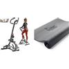 Sunny Health & Fitness Stepper con Manubrio per Casa, Attrezzo per Esercizi a Lunga Distanza e Protezione in Schiuma per Palestra in Casa