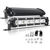 PICAA Fila Unica Barra luminosa a LED Fuoristrada 22.5cm 7 pollici 30W Fari Led Trattore 12V 24V Flood Slim LED Luce da Lavoro per Auto Barca FUORI STRADA 4X4 SUV ATV UTV Camion （2 pz）