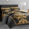 lazzaro home feel the difference LAZZARO - Set copripiumino king size, no stiro, 3 pezzi, con chiusura a cerniera + 2 federe, 230 x 220 cm