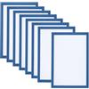PATIKIL Cornice Magnetica per Foto A4, Confezione da 8 Cornici Magnetiche Autoadesive per Esposizione di Foto, Opere d'Arte, Su Frigorifero, Finestra e Parete, Colore Azzurro Chiaro