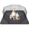 SIWA MARY Cuscinetti per pipì lavabili per cani, 122 x 122 cm, riutilizzabili, antiscivolo, ad alta assorbenza, ad asciugatura rapida, impermeabili, per box e pavimento