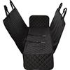 Amazon Basics Coprisedile per auto stile amaca trapuntato resistente all'acqua, standard, 147,3 x 137,2 cm, Nero