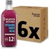 Kloster Kitchen Organic Vitamin Shot Acai 12SHOTS 6x 360 ml con veri pezzi di zenzero I Bottiglia di vetro dolce e piccante senza additivi e con dolcezza naturale (incl.1,50€ di deposito)