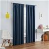 Eclipse Kendall, tenda termica oscurante per finestra, moderna, con tasca per asta, per camera da letto o soggiorno (1 pannello), 106,7 x 213,4 cm, denim