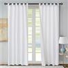 loft living Winmate - Tenda isolata in cotone, 101,6 x 137,2 cm, colore: bianco