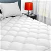 Sunflower Coprimaterasso king size, in cotone ipoallergenico, con tasca extra profonda da 45,7 a 56 cm, protezione trapuntata, traspirante e silenzioso