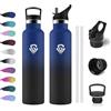 KollyKolla Borraccia Acciaio Inox 1 Litro, Bottiglia Termica Senza BPA, a Prova di Perdite, Borraccia con Cannuccia, Isolamento Doppia Parete, Facile Pulizia, Termos per Ciclismo, Palestra, Campeggio, Gym