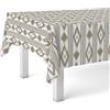 Martina Home Tovaglia in tela cerata MALLORCHI, marrone, 200 x 140 cm