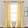 Lush Decor Emma - Tenda a pannello Jacobean testurizzata (pannello singolo), 213 x 132 cm, colore: giallo