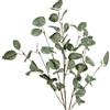 DRW Set di 6 Rami di Foglie Artificiali in Schiuma Eva, plastica e Carta Verde, 65 cm, Medidas: 65cm