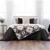 Northwest Ashford Silk Touch - Coperta a coste con Sherpa e manico, 152,4 x 203,2 cm, colore: Blu