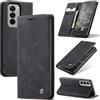 Cracedily Cover per Xiaomi Redmi Note 8 Pro Case, Custodia Cover Pelle Premium Portafoglio con Porta Carte Magnetica Supporto Protezione Flip Case Custodia per OPPO Reno 12 Pro 5G, Nero