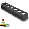 Beufee Vassoio per Bicchierini Liquore, Shot Bicchieri Cocktail Holder, 6 Fori Shot Dispenser Bevande Tavola di Servizio Organizzatore Shot Vassoio di Vetro (01), Non Includere Bicchiere di Vino