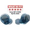 Sony Auricolare True Wireless Bluetooth In-ear per Musica e Chiamate colore Blu Trasparente - WFC710NL