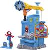 Marvel Hasbro Stunt Squad, Eroi vs. Cattivi, playset Spider-Man vs. Green Goblin, action figure di supereroi in scala da 3,5 cm, giocattoli bambini e bambine dai 4 anni in su