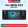 XONRICH Wireless CarPlay Android Auto Autoradio Per BMW Serie 5 E39 X5 E53 M5 1996-2003 Android 14 128G Multimedia GPS 1Din Autoradio - 4Core 2GB 32GB