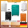 KONO Valigia KONO valigia rigida leggera Trolley valigia con serratura TSA polipropilene (M/L/XL) (set 2/3/4 pezzi) - green