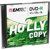 Emtec Confezione DVD-R Emtec 4,7GB 16X Slim Case (kit 10pz) [ECOVR471016SL]