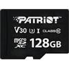 Patriot 128GB Scheda Micro SDXC Patriot VX 90/80 MBs V30 U3 UHS-I Nero [PSF128GVX31MCX]