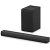 LG ELECTRONICS LG Soundbar S40T, 300W su 2.1 canali, Dolby Digital, DTS, Subwoofer wireless, Bluetooth