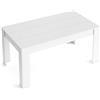Skraut Home - KAI Tavolo Allungabile fino a 200 cm - 76 x 140 x 90 cm - Per Ogni Occasione - Bianco - Ideale in Sala da Pranzo o Cucina - Stile Moderno - Legno Bianco