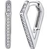 Silvora Orecchini a Bottone Orecchini S925 da Donna Polsino dell'Orecchio Cubic Zirconia Stella di David/Occhio di Horus/Martello di Thor/Occhio di Horus in Argento Sterling con Confezione Regalo