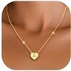 GoldChic JEWELRY Collana Nome Iniziale A-Z Zirconi Intarsiati 26 Lettere Collana Donna Oro Ciondolo con Nome Regalo Personalizzato Compleanno