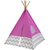 KidKraft Tenda Tipi Deluxe Rosa per Bambini, Tenda Gioco per Interni ed Esterni, Cameretta per Bambini, Giocattolo per Bambini 3+ Anni, 00227