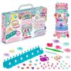 Bandai - Rainbow Loom Boutique - Set Automatico per Creare Braccialetti con Elastici - Hobby Creativo - Contiene 4000 Elastici, Ganci, Beadmoji, Charm - Giocattolo per Bambini dai 7 anni in su -CD0186