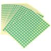 QUARKZMAN 2880Pz Etichette Autoadesive 0,39 Pollici Qc Pass 03 Adesivi Rotondi Sigilli Antimanomissione per Approvazioni di Controllo Qualità Gestione Dell'Inventario, Verde