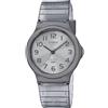 Casio Orologio Quarzo Unisex, misura cassa 35.00mm con quadrante Bianco Analogico e cinturino Grigio in Plastic/Resin Bracelet MQ-24S-8BEF