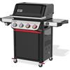 Weber Spirit EP-435 Barbecue a Gas Nero 4 Bruciatori Inox Area Cottura 61x45cm