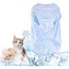 Yanmucy Giubbotto di raffreddamento per cani istantaneo raffreddamento del cane cappotto di raffreddamento morbido traspirante gilet di raffreddamento per animali