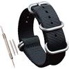 MZBUTIQ Cinturino Orologio Nylon Uomo Ricambio(18 19 20 21 22 23 24 25 26 28mm)