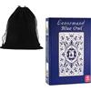 AGM Lenormand Blu Civetta Premium Edizione Argento Lamina Carte Strato AGM Borsa