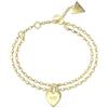 Guess Braccialetto da Donna della Collezione all You Need is Love. Il Braccialetto ha Come Simbolo Lucchetto a Cuori ed ha Misura: S. Il Braccialetto ha Colore Oro. La referenza è: JUBB04211JWYGS
