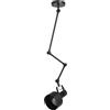 Eglo lampada a sospensione Takeley, illuminazione da soffitto a luce singola, luce a sospensione in metallo nero, lampada da soggiorno regolabile in altezza, presa E27