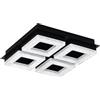 Eglo Plafoniera Led Fradelo 1, lampada da soffitto a quattro
