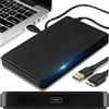 Retoo Case SSD Esterno 2,5 Pollici Custodia per Disco Rigido USB 3.0 per SATA SSD Hard Disk Box Esterno Montaggio Senza Attrezzi Custodia Esterna 12/7.5 cm 640 Mb/s ABS Nero