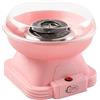 Bestron Macchina per zucchero filato in per casa, dispositivo per zucchero filato con 10 bastoncini e misurino, ideale per feste di compleanno per bambini e divertimento in casa, colore: Rosa