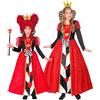 W WIDMANN MILANO Party Fashion - Costume da regina di cuori per bambini, vestito, corona, costume da favola