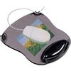 Q-Connect Tappetino per mouse Q-Connect con poggiapolsi in gel 22x26x2,8 cm grigio trasparente - KF20084