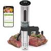 KitchenBoss Roner Cocina Baja Temperatura: 1100W Wi-Fi Sous Vide Roner LED Circolatore di Immersione Temperatura Controllo Remoto Roner Professionale per Cottura a Bassa Temperatura Sottovuoto