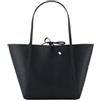 Armani Exchange Grande Logo Reversibile Script Tote, Morti Donna, Nero/Bianco/Nero, Einheitsgröße