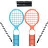 JUCHRZEY Racconta da tennis 2pc Juchrzey for l'interruttore 2 presa for racchetta da tennis con controller del cinturino da polso Kit Accessori sportivi for for Switch/OLED Joy-Con Controller