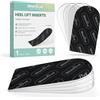 Welnove Talloniera in Silicone - Plantare da Fascite Plantare, Previene il Dolore al Tallone,Spina Calcaneare, la Tendinite,Talloniere Scarpa(Beige, 4 Layers: S)