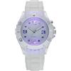 Avaner Orologio da polso elettronico per ragazzo uomo: orologio con schermo a LED, bianco, Cinghia